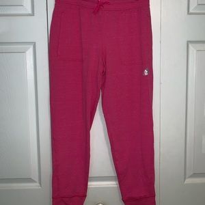 Pink adidas sweat pants